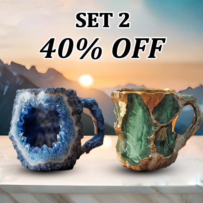 (🌲Early Christmas Sale ) ✨️2024 New Mineral Crystal Coffee Mugs☕