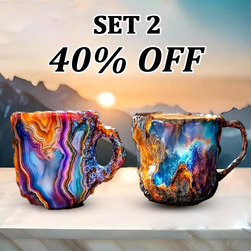 (🌲Early Christmas Sale ) ✨️2024 New Mineral Crystal Coffee Mugs☕