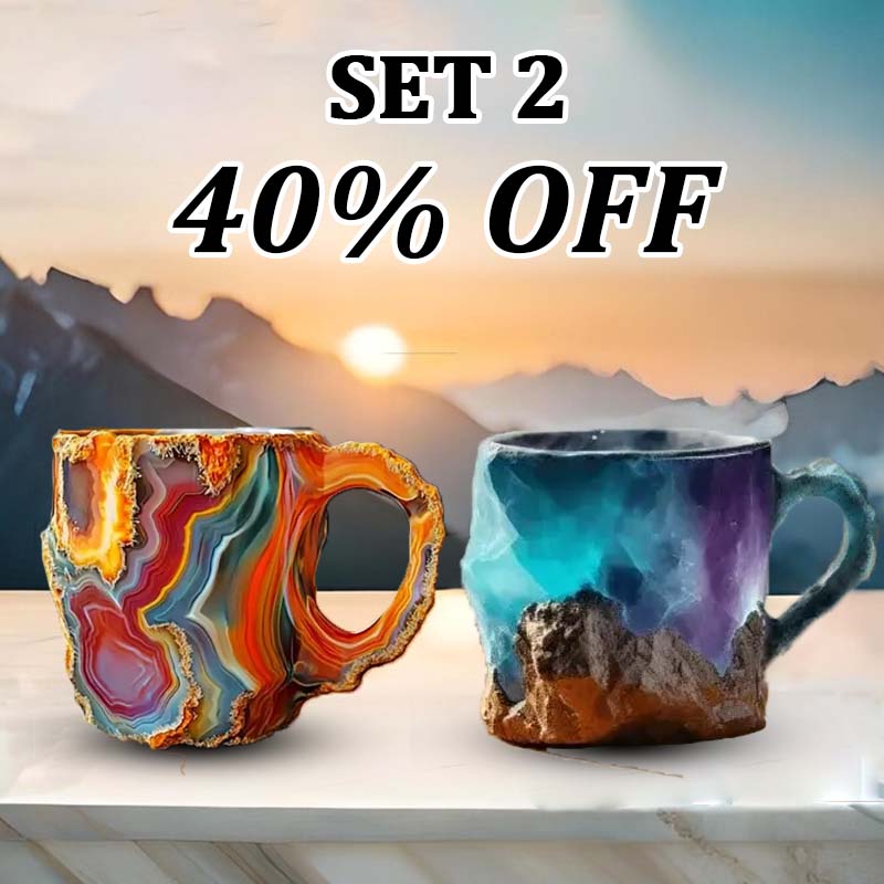 (🌲Early Christmas Sale ) ✨️2024 New Mineral Crystal Coffee Mugs☕
